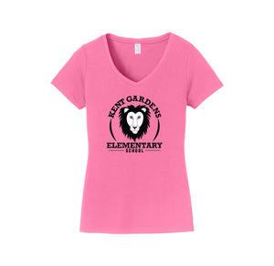 Kent Gardens On Demand-Womens Fan Favorite V-Neck Tee On-Demand Lion