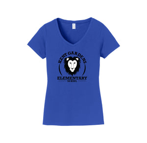 Kent Gardens On Demand-Womens Fan Favorite V-Neck Tee On-Demand Lion