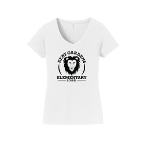 Kent Gardens On Demand-Womens Fan Favorite V-Neck Tee On-Demand Lion