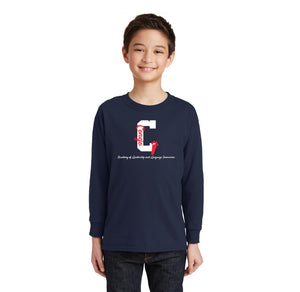 Conejo Academy Spirit Wear 2024-25-Youth Unisex Long Sleeve Tee C Logo