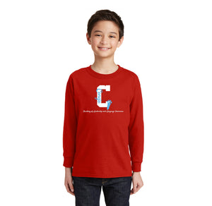 Conejo Academy Spirit Wear 2024-25-Youth Unisex Long Sleeve Tee C Logo