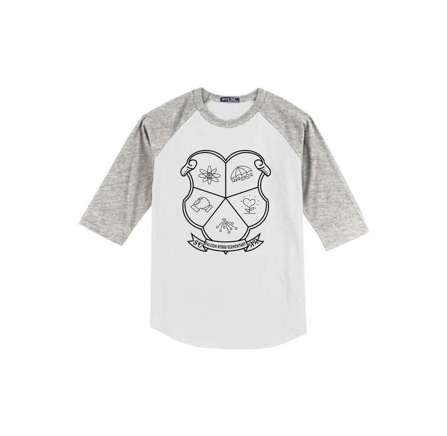 Falcon Ridge Elementary-Youth Unisex Baseball Tee On-Demand CREST