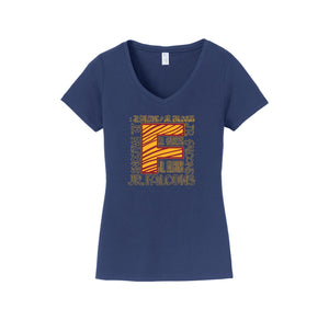 Falcon Ridge Elementary-Womens Fan Favorite V-Neck Tee On-Demand BIG F