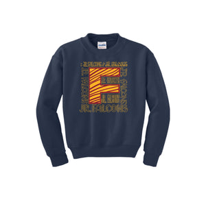 Falcon Ridge Elementary-Youth Unisex Crewneck Sweatshirt On-Demand BIG F