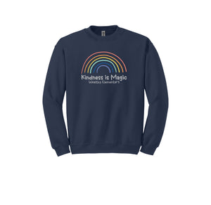 Wealthy Elementary-Adult Unisex Crewneck Sweatshirt On-Demand Rainbow Logo