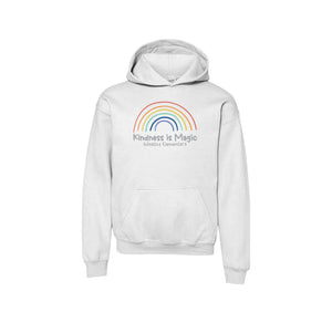 Wealthy Elementary-Youth Unisex Hoodie On-Demand Rainbow Logo