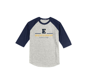 Wealthy Elementary-Youth Unisex Baseball Tee On-Demand E Logo