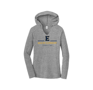 Wealthy Elementary-Womens Premium Perfect Tri Long Sleeve Hoodie On-Demand E Logo