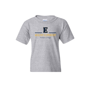 Wealthy Elementary-Youth Unisex T-Shirt On-Demand E Logo