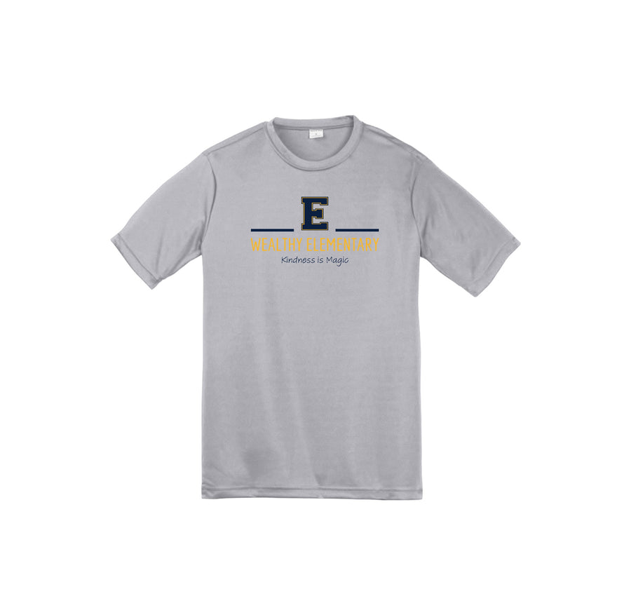 Wealthy Elementary-Youth Unisex Dri-Fit Shirt On-Demand E Logo