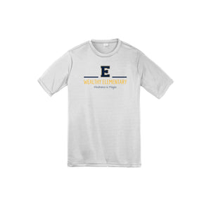 Wealthy Elementary-Youth Unisex Dri-Fit Shirt On-Demand E Logo