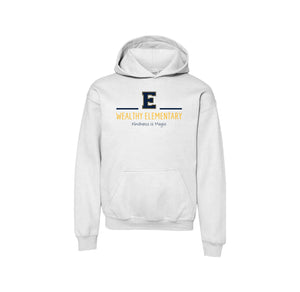 Wealthy Elementary-Youth Unisex Hoodie On-Demand E Logo