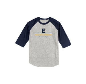 Wealthy Elementary-Adult Unisex Baseball Tee On-Demand E Logo