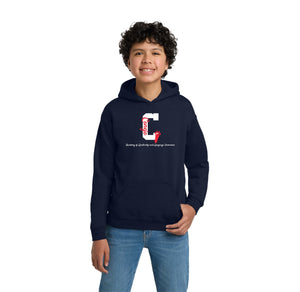 Conejo Academy Spirit Wear 2024-25-Youth Unisex Hoodie C Logo