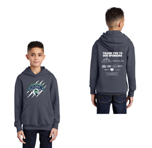 Voss Farms-Youth Unisex Port & Co Core Fleece Pullover Hooded Sweatshirt