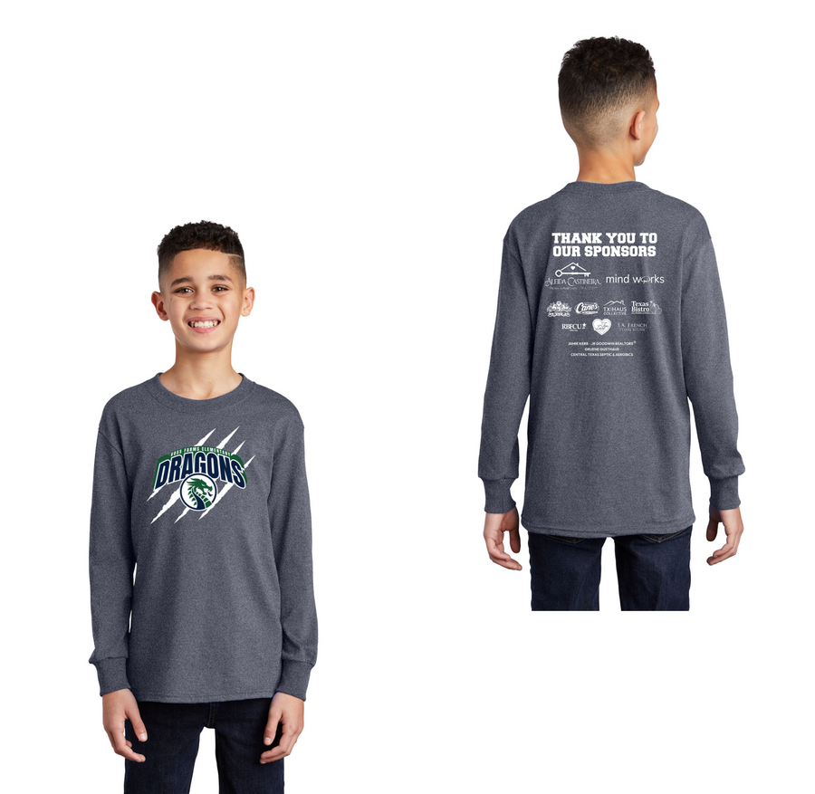 Voss Farms-Youth Unisex Port & Co Long Sleeve Shirt