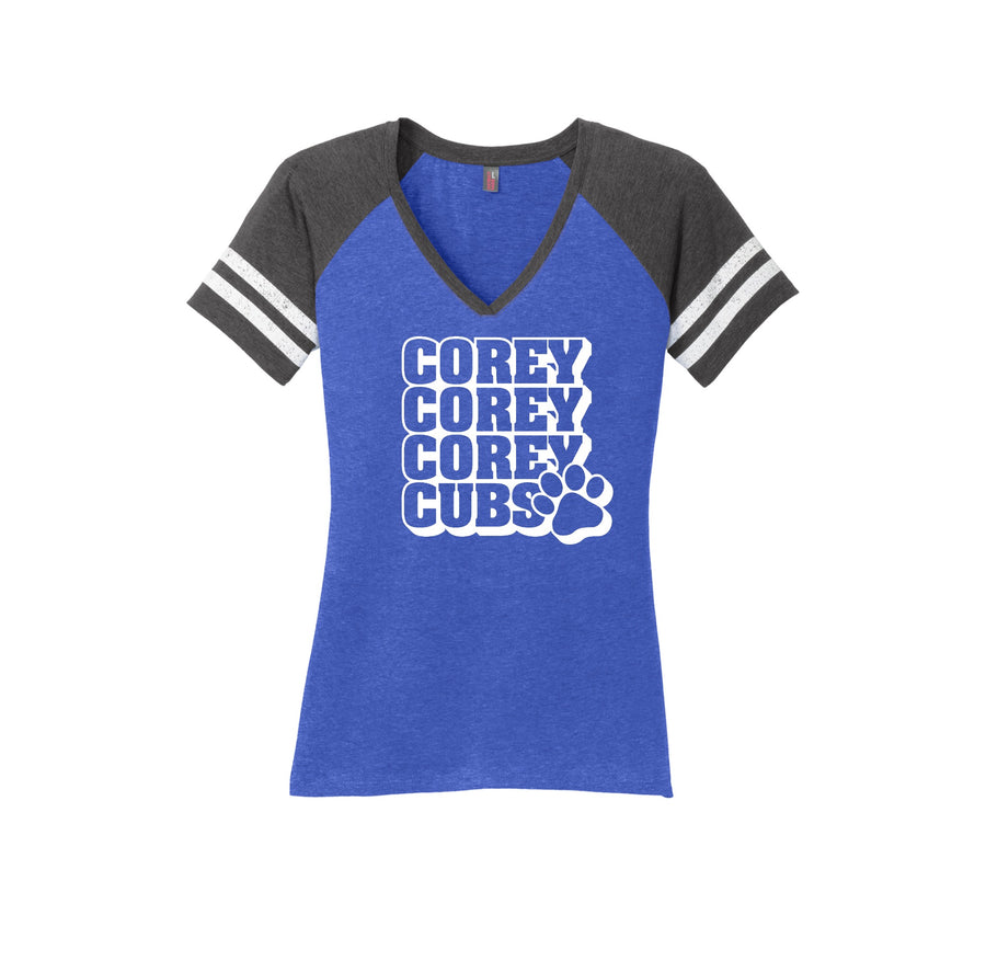 Corey Academy On Demand-Women's Premium Game V-Neck Tee On-Demand