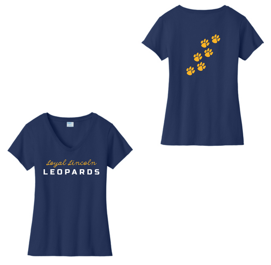 Lincoln Elementary (Cupertino, CA) Spirit Wear 2024-25 On-Demand-Womens Fan Favorite V-Neck Tee