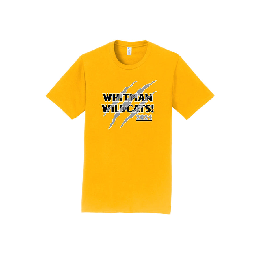 Whitman Middle School Spirit Wear 2024-25 On Demand-Adult Unisex Fan Favorite Premium Tee On-Demand Claw Logos