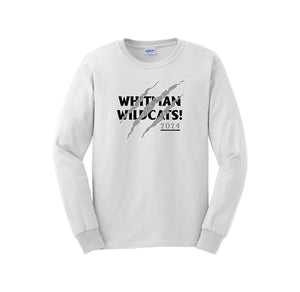 Whitman Middle School Spirit Wear 2024-25 On Demand-Adult Unisex Long Sleeve Tee On-Demand Claw Logos