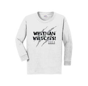 Whitman Middle School On Demand-Youth Unisex Long Sleeve Tee On-Demand Claw Logos