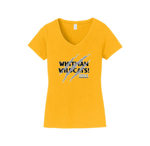 Whitman Middle School On Demand-Womens Fan Favorite V-Neck Tee On-Demand Claw Logos