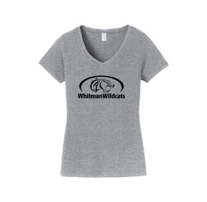 Whitman Middle School On Demand-Womens Fan Favorite V-Neck Tee On-Demand Mascot Logos