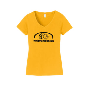 Whitman Middle School On Demand-Womens Fan Favorite V-Neck Tee On-Demand Mascot Logos