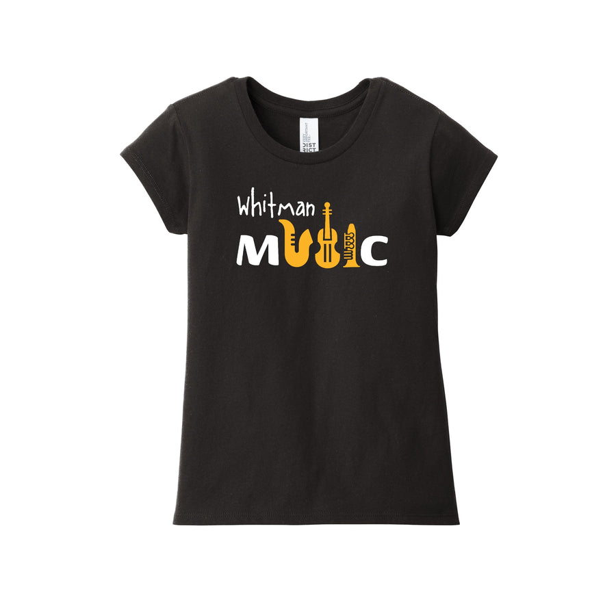 Whitman Middle School On Demand-Girls Youth Premium Tee On-Demand Music Logos