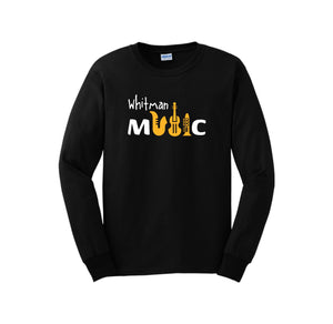 Whitman Middle School On Demand-Adult Unisex Long Sleeve Tee On-Demand Music Logos