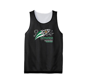 Gomes-Adult Unisex Classic Mesh Reversible Tank On-Demand Rocket Logo