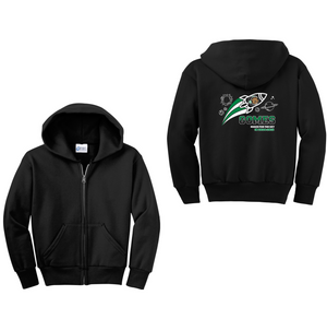 Gomes-Youth Unisex  Port & Co Full-Zip Hooded Sweatshirt On-Demand Rocket Logo