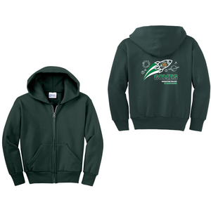 Gomes-Youth Unisex  Port & Co Full-Zip Hooded Sweatshirt On-Demand Rocket Logo