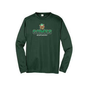 Gomes-Adult Unisex Dri-Fit Long Sleeve Tee On-Demand Classic Logo