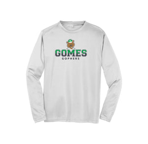 Gomes-Adult Unisex Dri-Fit Long Sleeve Tee On-Demand Classic Logo