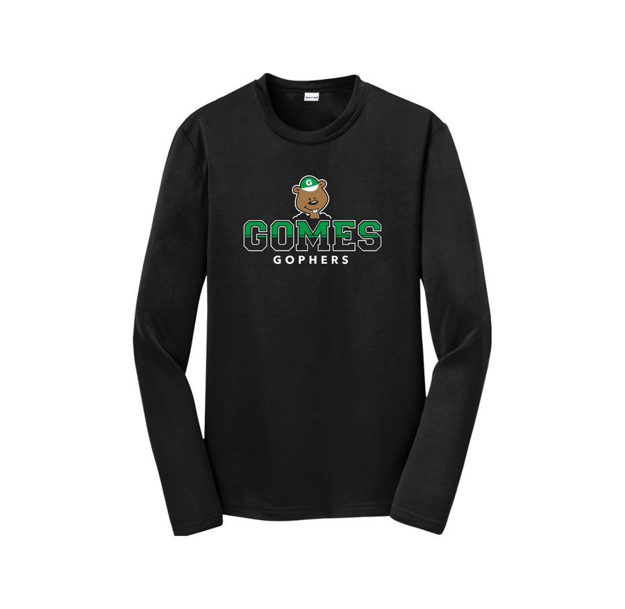 Gomes Elementary Spirit Wear 2024-2025 On Demand-Youth Unisex Dri-Fit Long Sleeve Tee On-Demand Classic Logo