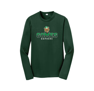 Gomes Elementary Spirit Wear 2024-2025 On Demand-Youth Unisex Dri-Fit Long Sleeve Tee On-Demand Classic Logo