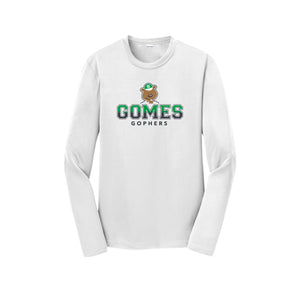 Gomes Elementary Spirit Wear 2024-2025 On Demand-Youth Unisex Dri-Fit Long Sleeve Tee On-Demand Classic Logo