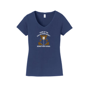 Bennett-Kew On Demand-Womens Fan Favorite V-Neck Tee On-Demand Book Logo