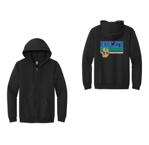 Chapman Hills Elementary-Adult Unisex Full-Zip Hooded Sweatshirt On-Demand back Stripe Logo