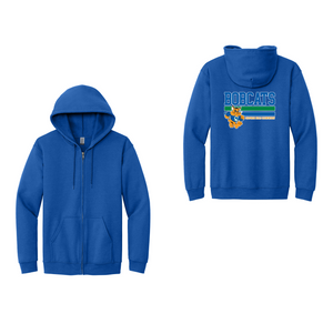 Chapman Hills Elementary-Adult Unisex Full-Zip Hooded Sweatshirt On-Demand back Stripe Logo