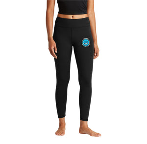 WAES-Womens Sport-Tek 7 8 Legging On-Demand Jaguar Circle Logo