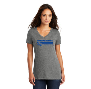 Westfield Academy & Central School Spirit Wear 2024-25-Women's Premium District V-Neck Tee