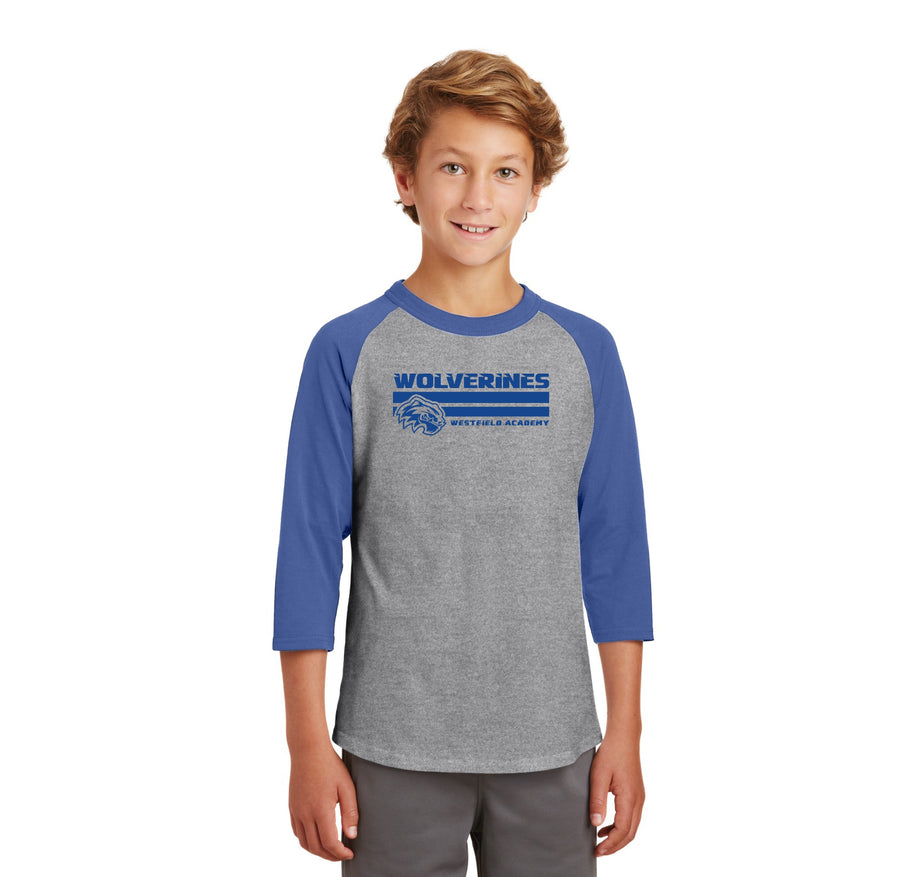 Westfield Academy & Central School Spirit Wear 2024-25-Youth Unisex Baseball Tee