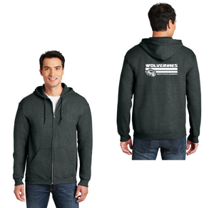 Westfield Academy & Central School Spirit Wear 2024-25-Adult Unisex Full-Zip Hooded Sweatshirt