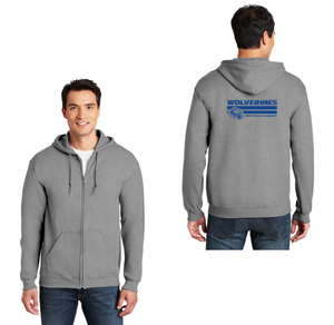 Westfield Academy & Central School Spirit Wear 2024-25-Adult Unisex Full-Zip Hooded Sweatshirt