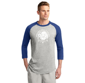 Royal Oaks School of the Arts Spirit Wear 2024-25-Adult Unisex Baseball Tee Circle Logo