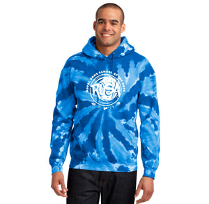 Royal Oaks-Adult Unisex Tie-Dye Pullover Hooded Sweatshirt Circle Logo