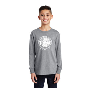 Royal Oaks School of the Arts Spirit Wear 2024-25-Youth Unisex Port & Co Long Sleeve Shirt Circle Logo