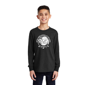 Royal Oaks School of the Arts Spirit Wear 2024-25-Youth Unisex Port & Co Long Sleeve Shirt Circle Logo